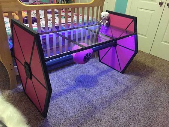 Star Wars Interior Design Tie Fighter LED Light-Up Desk