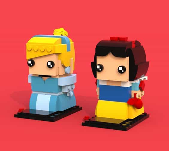 Custom Brickheadz Cinderella Snow White Article Image 23